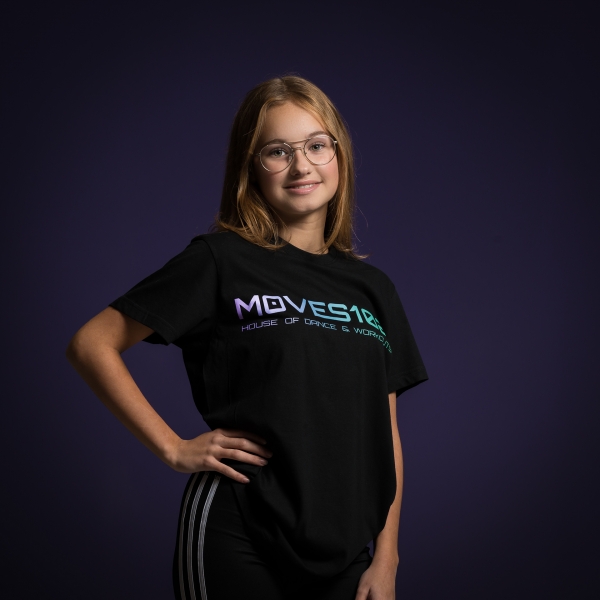 T-Shirt MOVES102 House of Dance & Workouts zwart