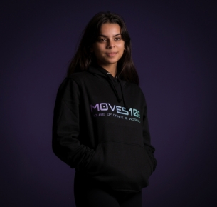MOVES102 House of dance & Workouts Hoodie zwart