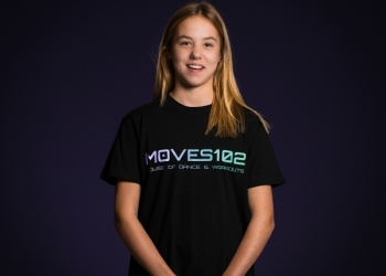 MOVES102 House of dance & Workouts T-shirt Zwart